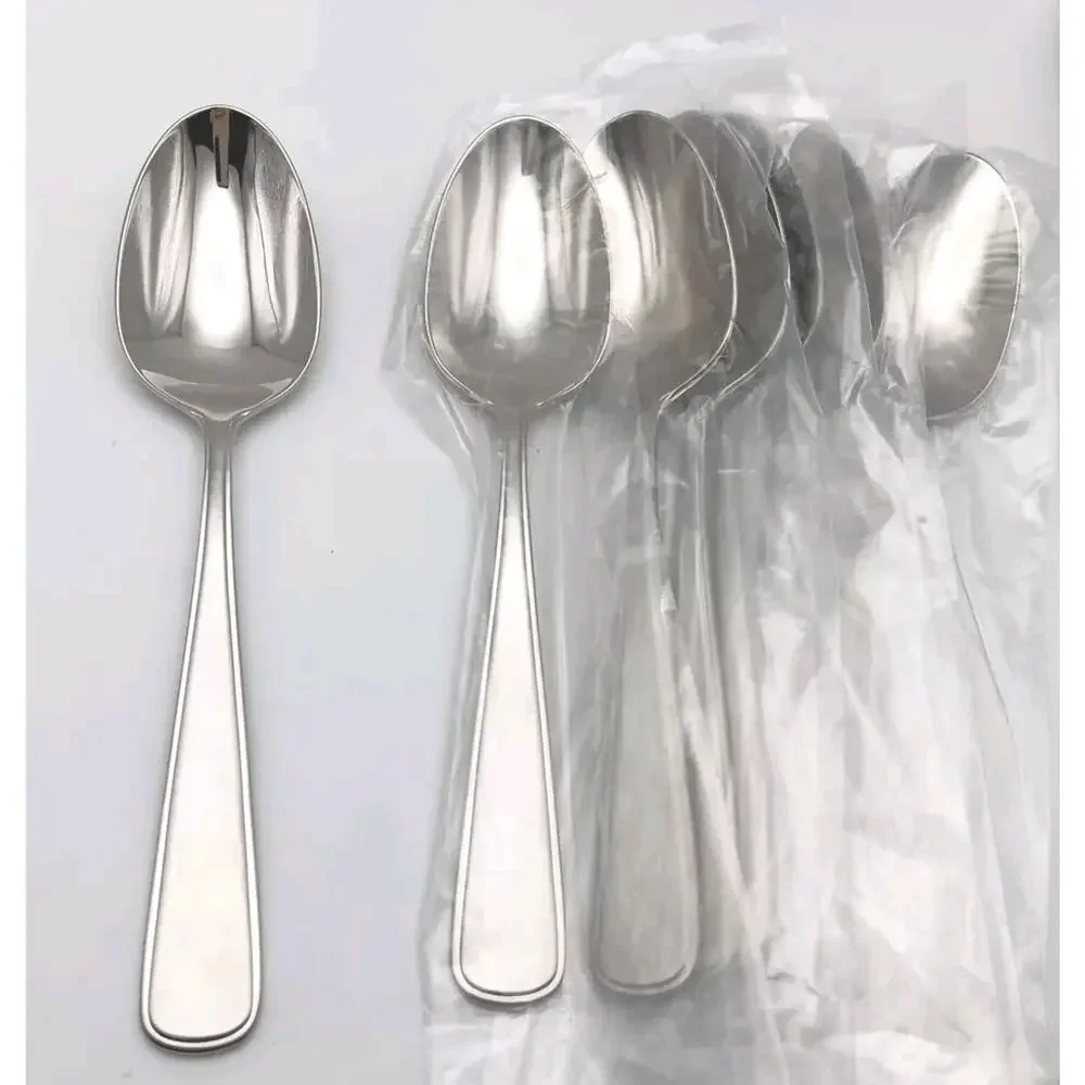 Reed & Barton Unison 7 Piece Dinner Spoon Set 18/10 Stainless Flatware Glossy